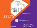 Microsoft Windows 10 Pro      $12   smart20 +   Office2016  Office2019