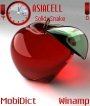 Glass Red Apple