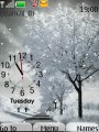 Snowing And Clock