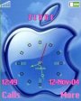 Blue Apple Clock