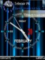 Blue Animated Clock