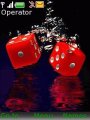 Red Dice In Water