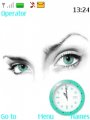 Green Eyes Clock