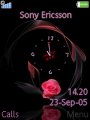 Animated rose Clock