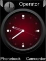 Red Analogue Clock