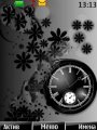 Grey Abstract Clock