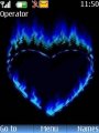Blue Fire Heart