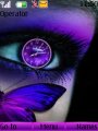 Purple Eye Clock