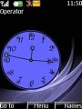 Abstract Blue Clock