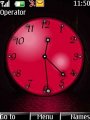 Abstract Red Clock