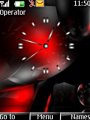 Red Analog Clock