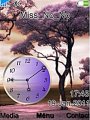 Purple Nature Clock