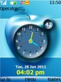 Apple Blue Clock