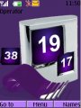Purple Box Clock