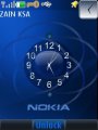 Blue Analog Clock