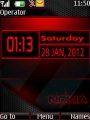 Red Nokia Clock