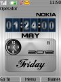 Silver Digital Clock