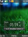 Grass digital clock