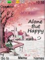Alone but happy