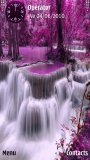 Purple waterfall