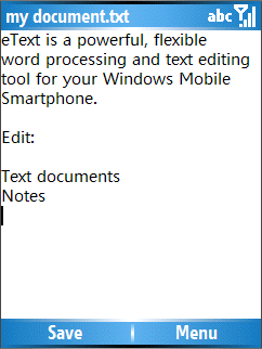 eText Editor & Word Processor v1.21 eText Editor & Word Processor v1.21