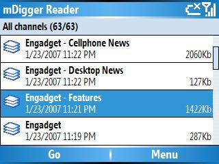 mDigger Reader