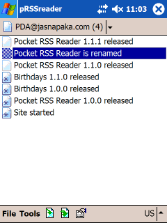 pRSSreader - Pocket RSS Reader pRSSreader - Pocket RSS Reader