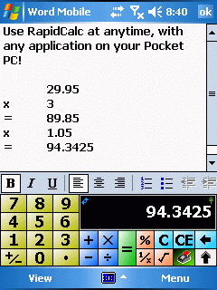 RapidCalc v4.0