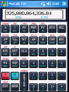 MxCalc 12c Platinum — Financial Calc v1.2.3