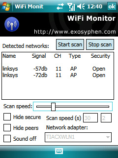PocketPC WiFi Monitor PocketPC WiFi Monitor