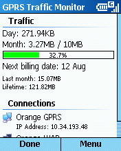 GPRS Traffic Monitor