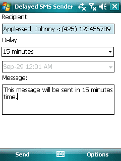 Delayed SMS Sender Delayed SMS Sender