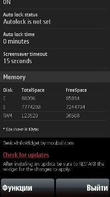 Device Info Widget Device Info Widget