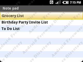 Note Pad