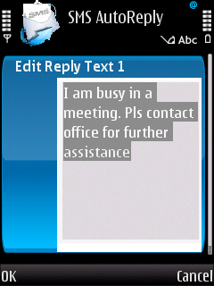 SMS AutoReply SMS AutoReply