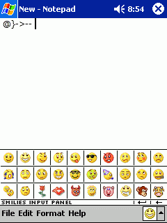 Smilies Input Panel
